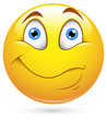 Smiley Vector Illustration - Listening