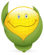 Smiley Vector Illustration - Corn Face