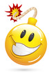 Smiley Vector Illustration - Offer Blast Bomb Face