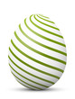 Vector: Osterei, Ostern, Ei, Muster, Grün, Spirale, Linien, abstrakt, 3D Osterei, Ostern, Ei, Muster, Grün, Spirale, Linien, abstrakt, 3D