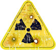 radiation sign, nuclear power warning sign