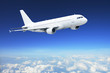 Airplane in the sky - Passenger Airliner / aircraft