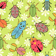 cute colorful beetles