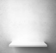 concrete wall with shelf