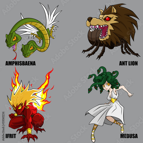 Vector: Mythical Creatures Set 17 Mythical Creatures Set 17