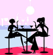 girls in the cafe