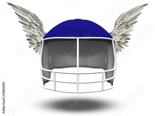 Illustration: Winged Football Helmet Winged Football Helmet