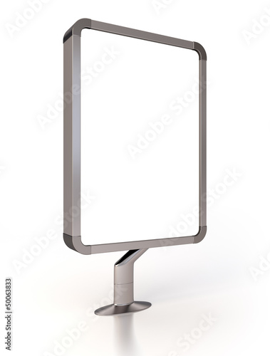 Illustration: Street Billboard Isolated Street Billboard Isolated