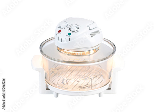 Photo: Empty electric convection oven with lighting Empty electric convection oven with lighting