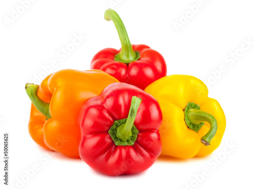 Photo: Red, yellow and orange peppers Red, yellow and orange peppers