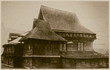 Retro wooden synagogue  in Zabludow, Poland