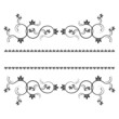 Frame with monograms for design and decorate.