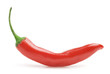 red hot chili pepper isolated on a white background