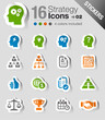 Stickers - Business strategy and management icons