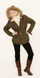 attraktive Dame im Winterlook