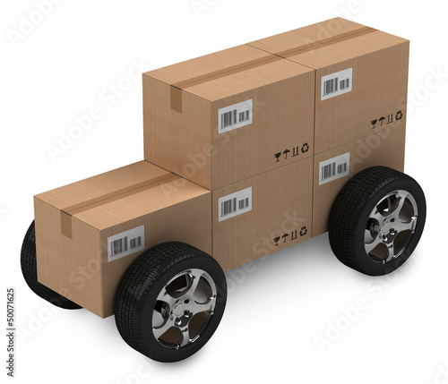 Illustration: Cardboard boxes, delivery concept, isloated Cardboard boxes, delivery concept, isloated