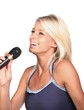 Photo: Pretty Blond Singing Girl Pretty Blond Singing Girl