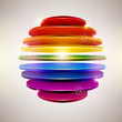 3D colorful ball