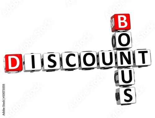 Illustration: 3D Discount Bonus Crossword 3D Discount Bonus Crossword
