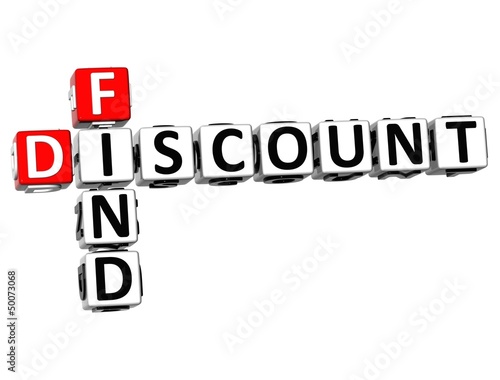 Illustration: 3D Find Discount Crossword 3D Find Discount Crossword