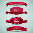 Set of Superior Quality and Satisfaction Guarantee Ribbons, Labe