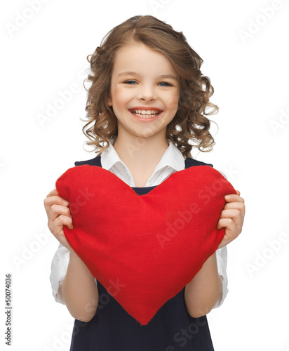 Photo: girl with big heart girl with big heart