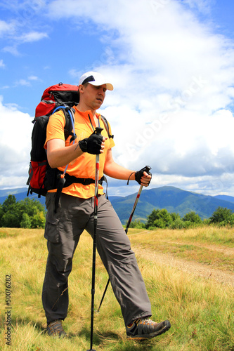 Photo: Summer hiking in the mountains. Summer hiking in the mountains.