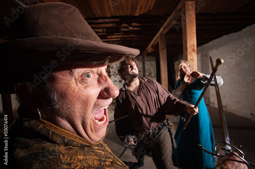 Photo: Angry Swordsman Attacking Angry Swordsman Attacking
