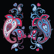 Hand Drawn Paisley ornament.