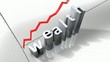 Video: Concept animation, growing chart - Wealth. Concept animation, growing chart - Wealth.