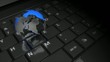 Video: Globe and keyboard. Globe and keyboard.