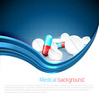 Medical background with copyspace