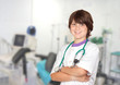 Adorable child with doctor uniform
