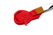 Red acrylic paint