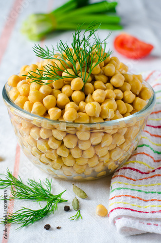 Photo: Boiled chickpeas with spices Boiled chickpeas with spices