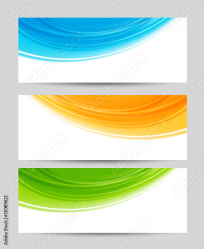 Vector: Set of colorful banners Set of colorful banners