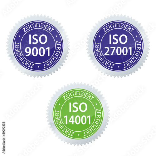 ISO 9001 14001 zertifiziert of creativ, Royalty free vector #50090875 ...