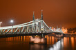 Pont de la Liberté de nuit à Budapest