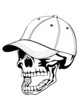 skull in cap