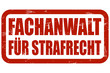 Grunge Stempel rot FACHNANWALT FÜR STRAFRECHT