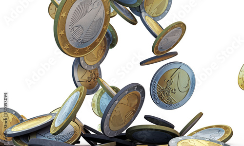 Illustration: euri coins euri coins