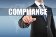 Man touching display Compliance