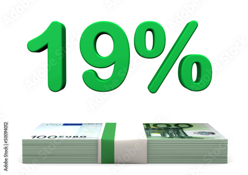 Illustration: 19 Prozent Euro 19 Prozent Euro