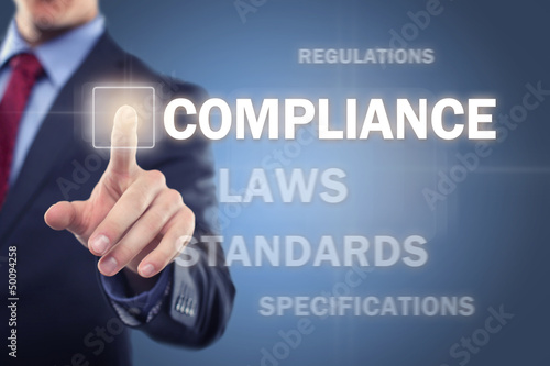Man touching display Compliance by Coloures-
