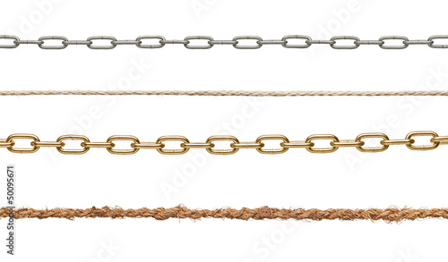 Photo: chain rope connection slavery strenght link chain rope connection slavery strenght link
