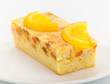 Photo: Orange cake melted with pieces of orange and topping on Orange cake melted with pieces of orange and topping on