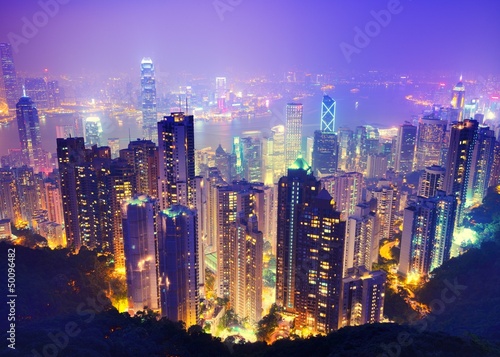 Photo: Hong Kong at Night Hong Kong at Night