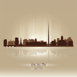 Dublin Ireland skyline city silhouette
