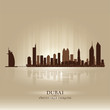 Dubai United Arab Emirates skyline city silhouette