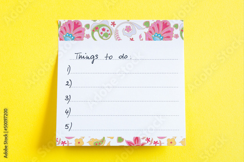 Photo: Things To Do List Things To Do List